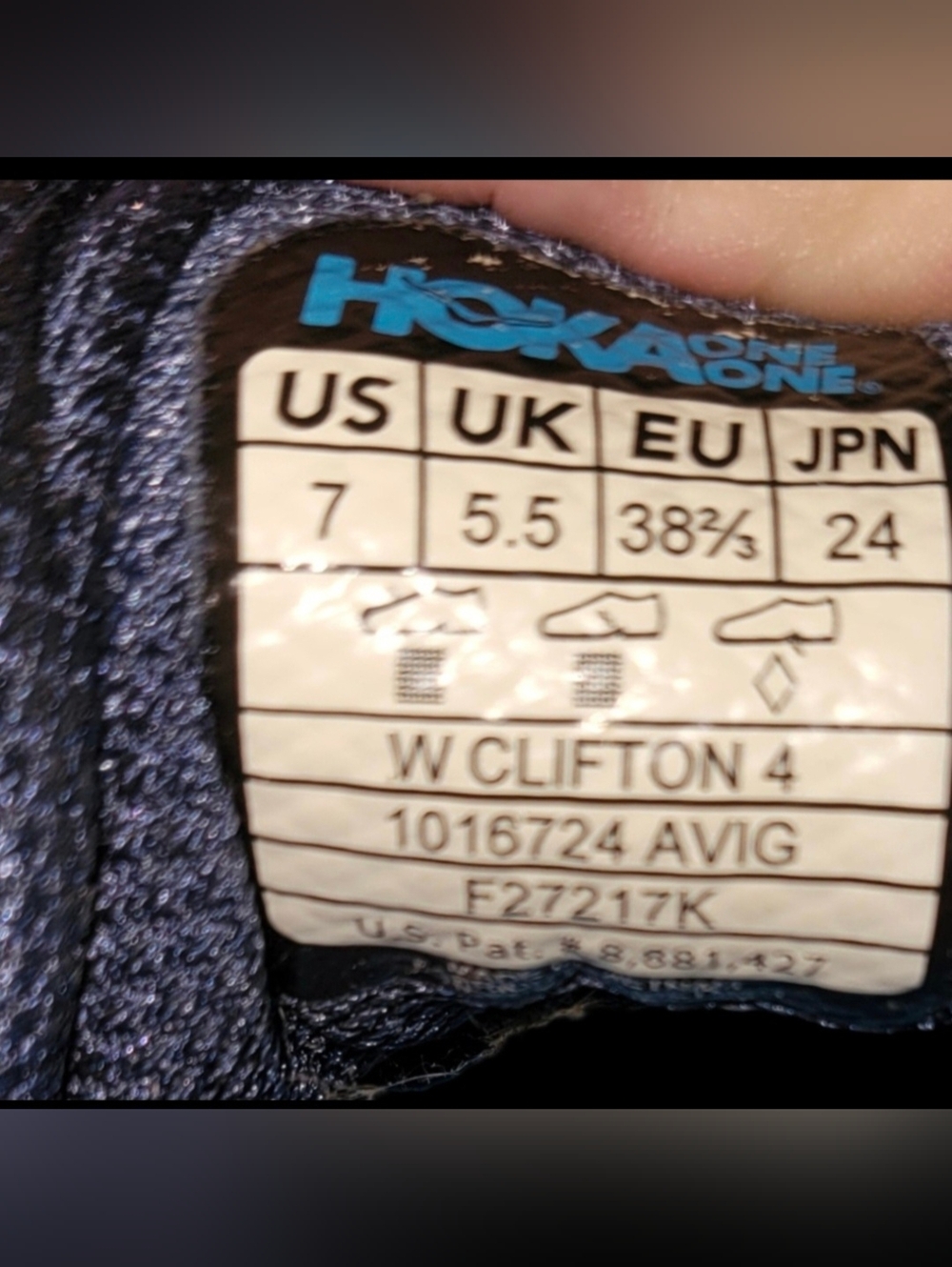 🩷 Sz 7 HOKA Clifton - Aquifer - Blue Pink - Running - Picture 8 of 8